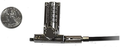 Miniatura 6 de Noble Locks TZ03TC - Cerradura combinada de cuña ultra compacta de 4 dígitos para portátiles Dell Latitude