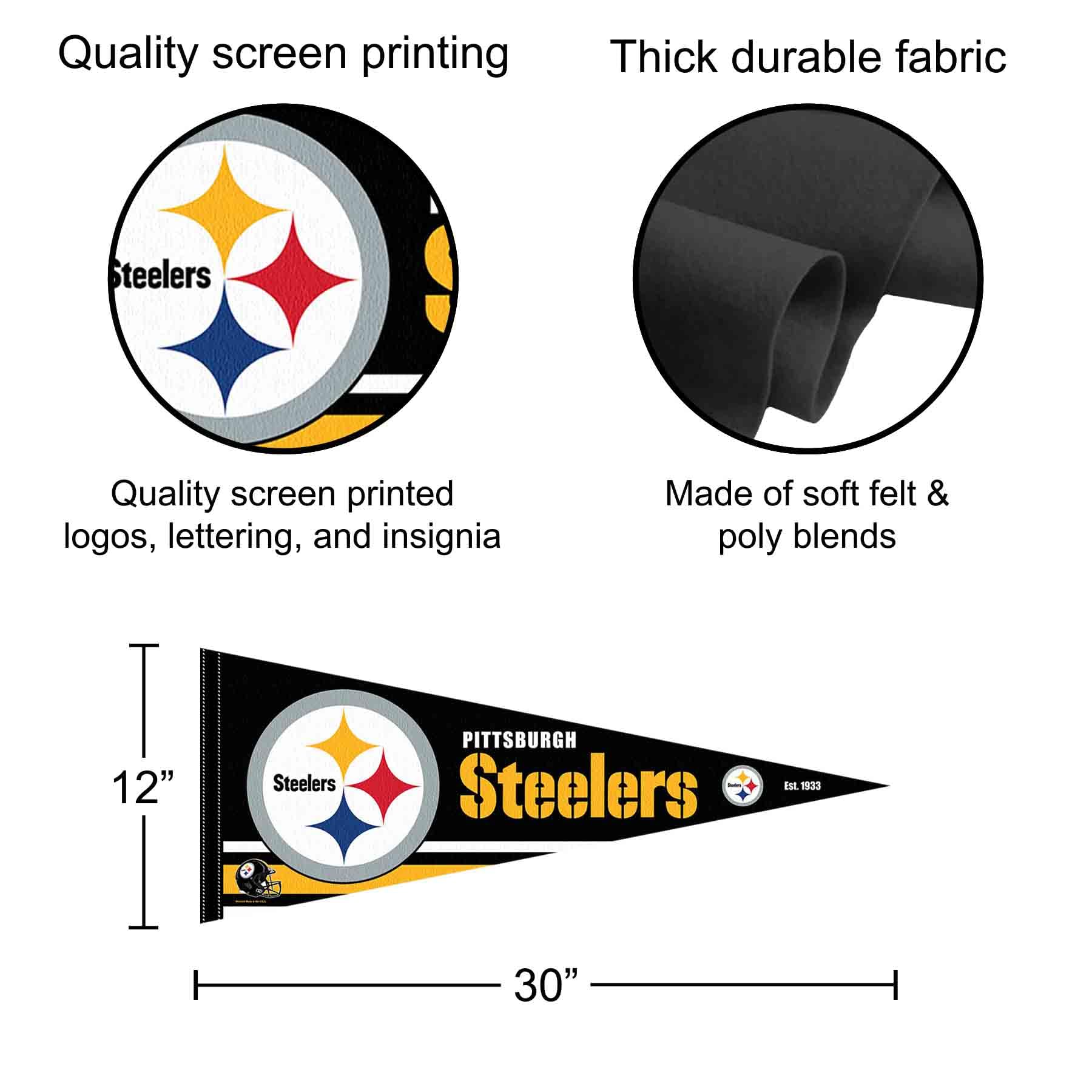 WinCraft Pittsburgh Steelers 6 Time Bowl Champions bandiera bandiera bandiera