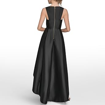 Donna Karan Women's High-Low Fit-and-Flare Gown