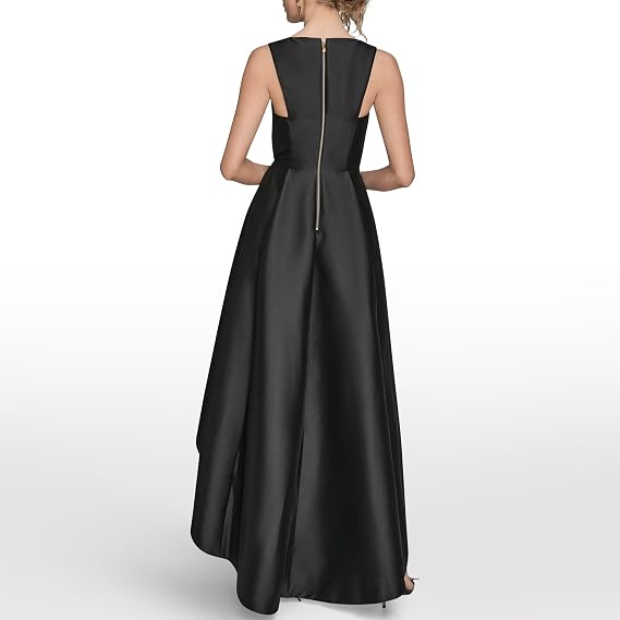 Donna Karan Women's High-Low Fit-and-Flare Gown