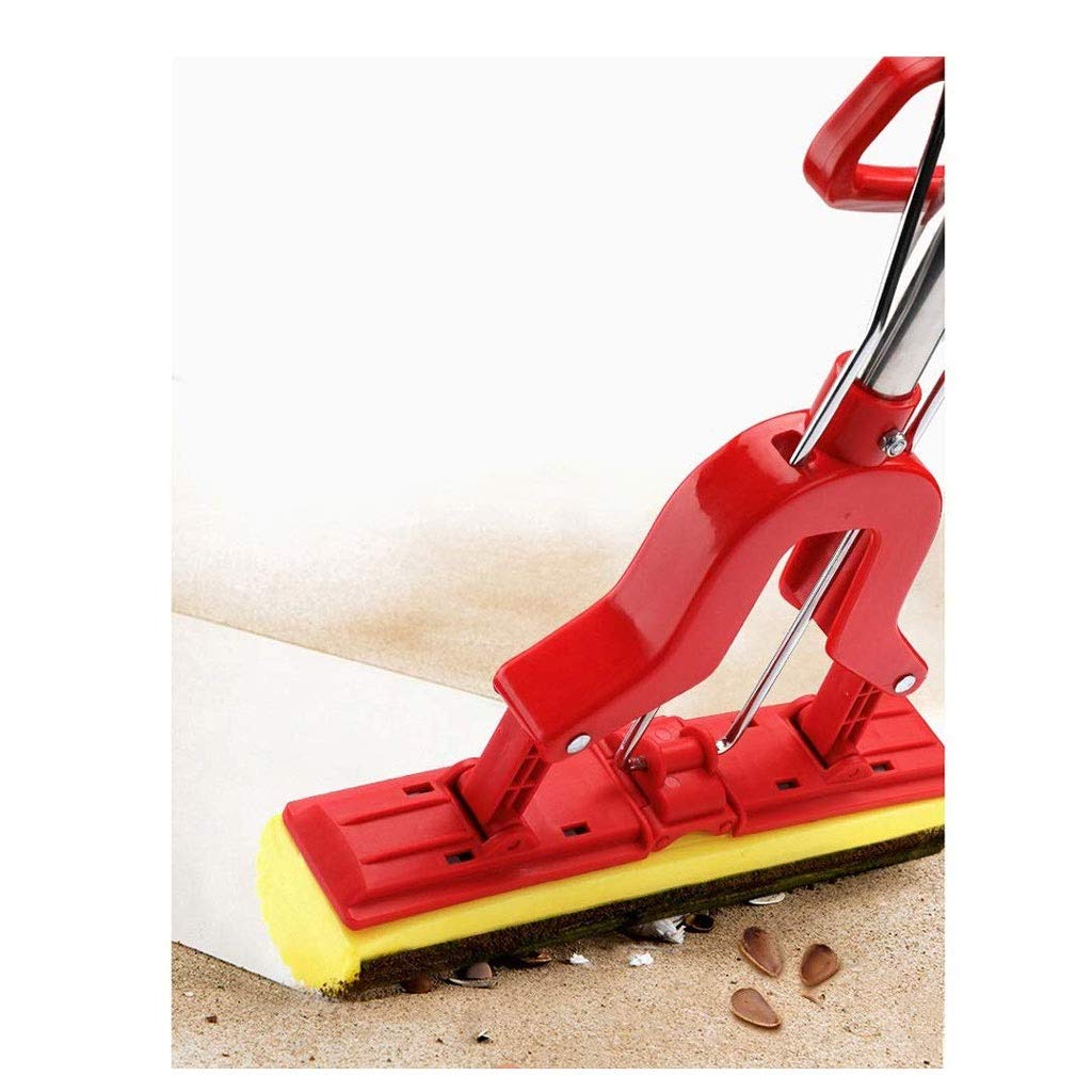 Fregona de Microfibra Limpiador de fregona de Piso de Microfibra Reutilizable con Mango Extensible para Piso de Madera Dura
