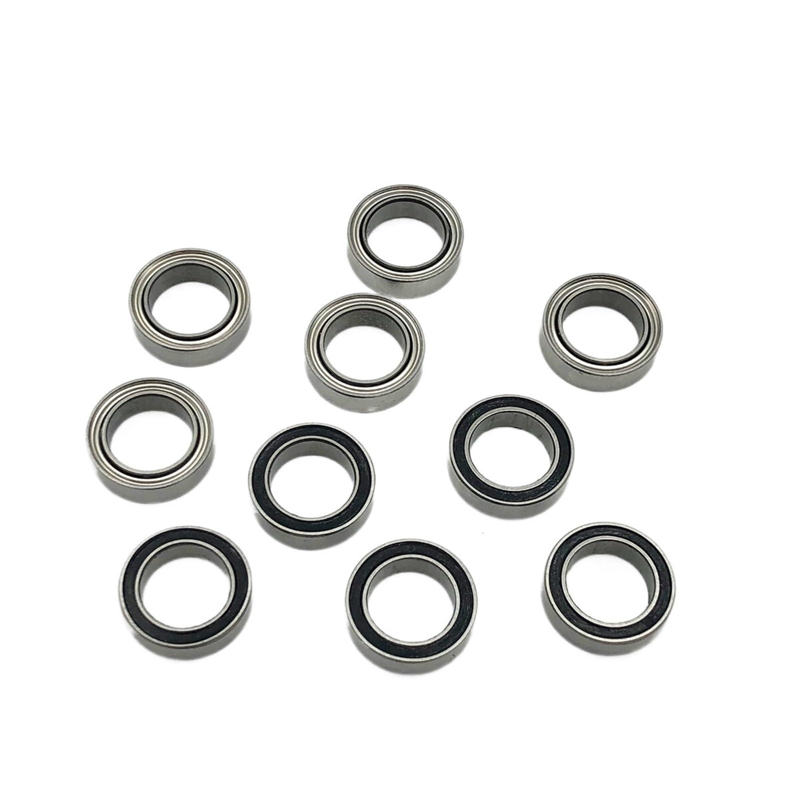 HYUJNAFZR Bimetal Seal Shield Micro deep Groove Bearing 50pcs MR63ZZ MR63-2RS 3x6x2.5mm Deep Groove Ball Bearing Metal Shielded Rubber Sealed Miniature Bearings(MR63ZZ)