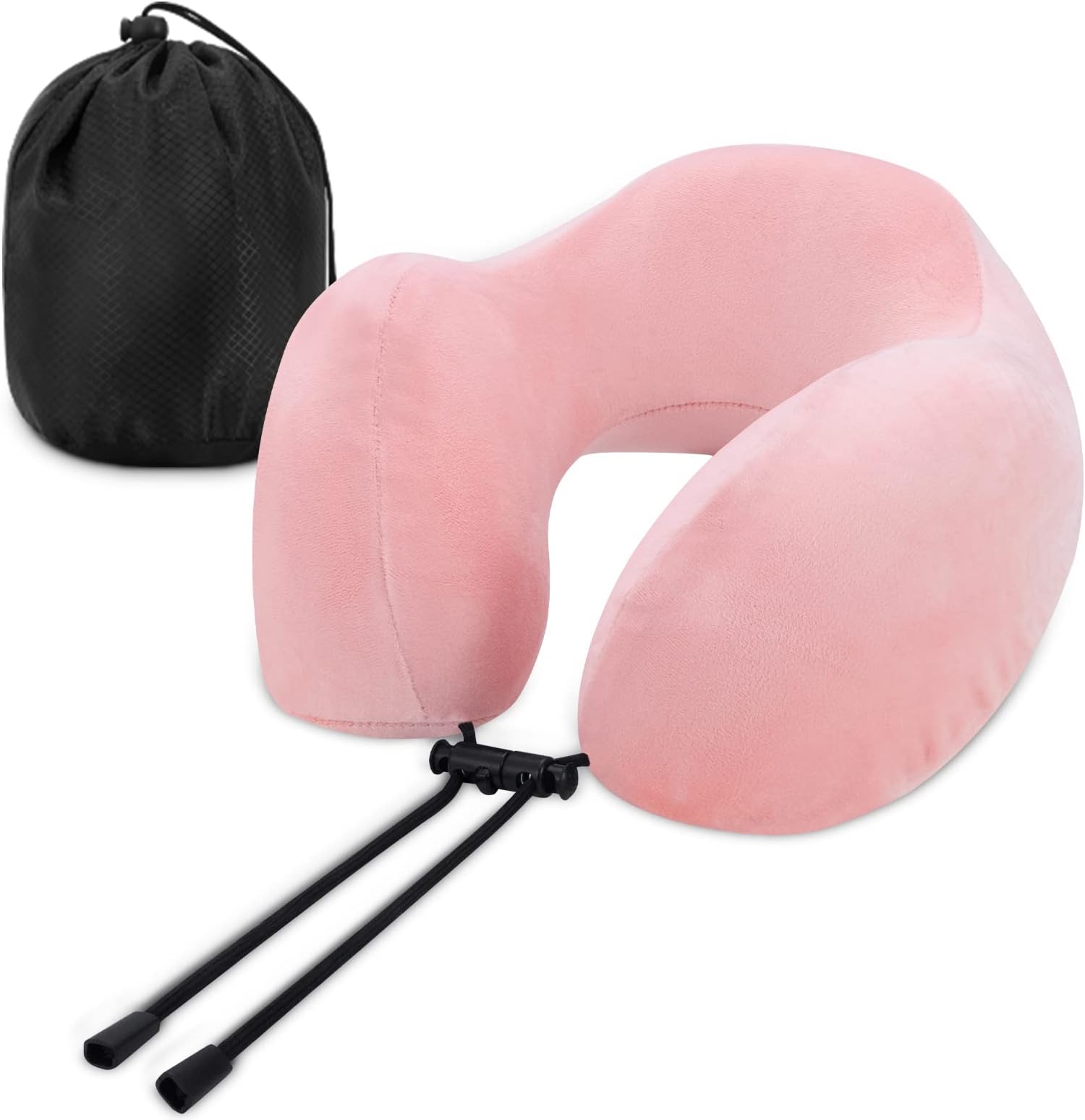 FOUSUPDT Memory Foam Travel Neck Pillow - Airplane Pillow For Sleeping, Adjustable, With Storage Bag - View #7