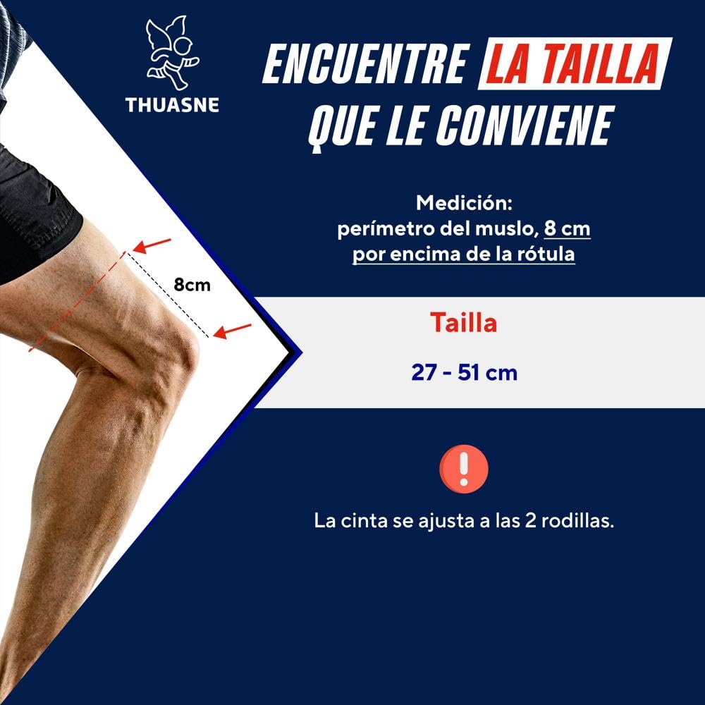 THUASNE Sport - IT Band Sport - Síndrome del Limpiaparabrisas - Compresión Ajustable - Sistema de Autoagarre - Dispositivo médico CE - Talla Única