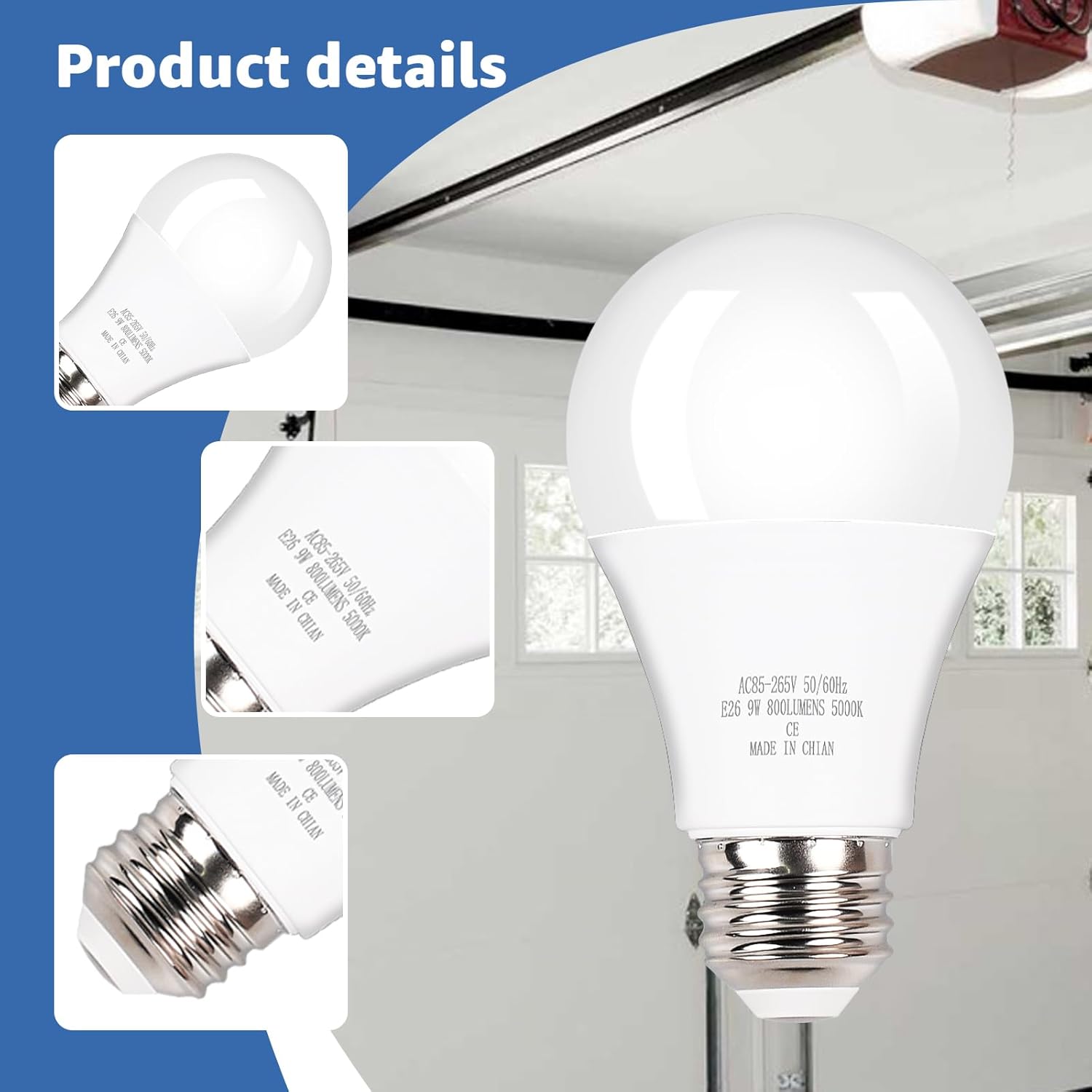 LED Light Bulb for Liftmaster LMLED1 Replacement for Liftmaster Garage Door Opener LED Bulb, 5000K White 2PCS