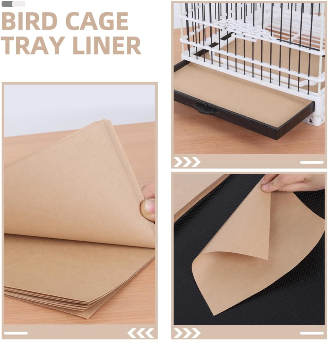 TOYANDONA 1bag Disposable Bird Cage Liners Water Absorbent Cushion Pads for Birdcage Cleaning Strong Leak Design for Parrot Finch Canary Cages Easy to Use Replace