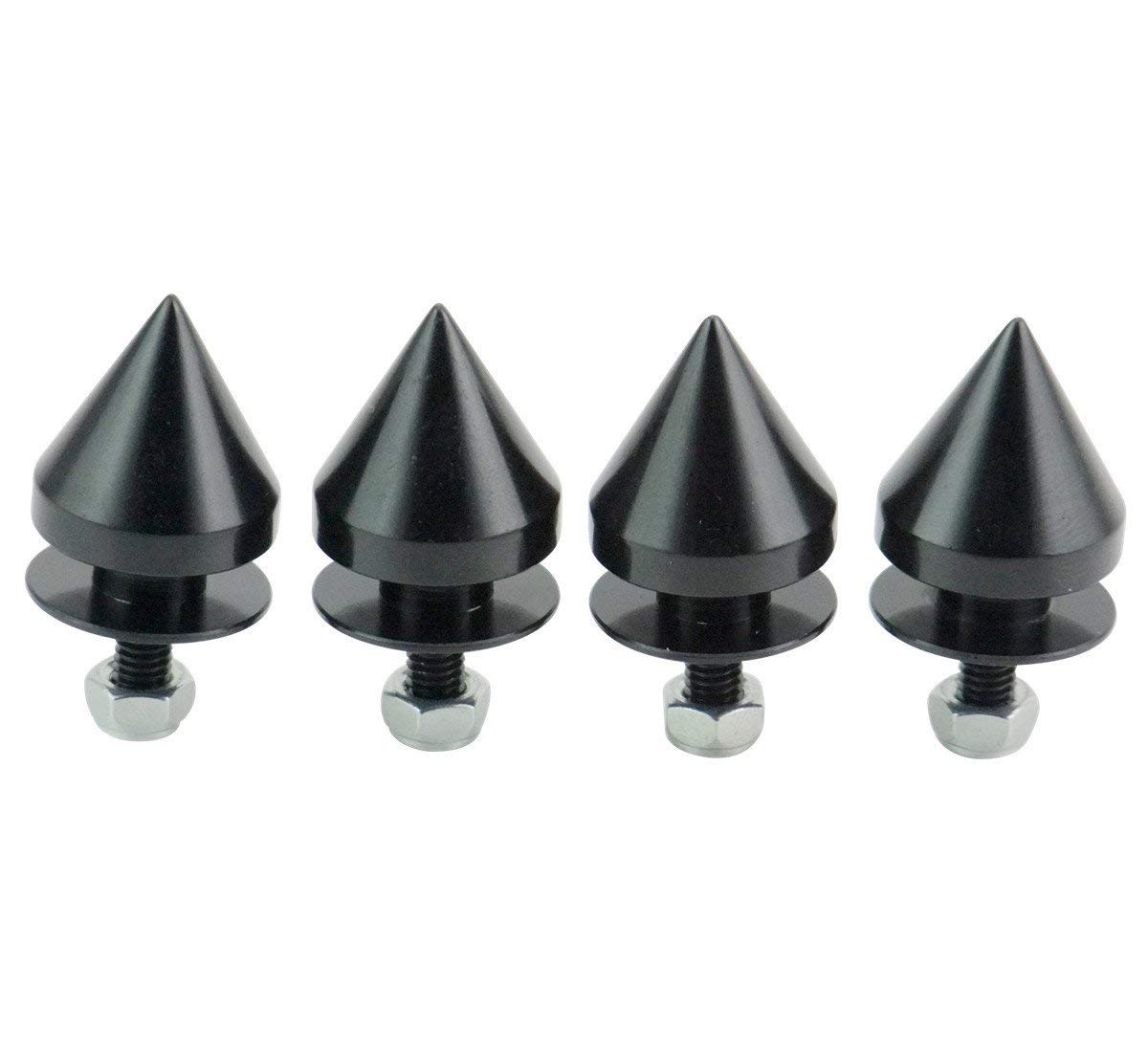 Kit Fermagli Sgancio Rapido JDM In Alluminio Nero – Per Paraurti E Parafango Auto (Universal) - Foto 1