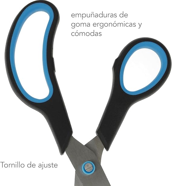 Westcott Easy Grip Scissors Set of 3 Blue/Black