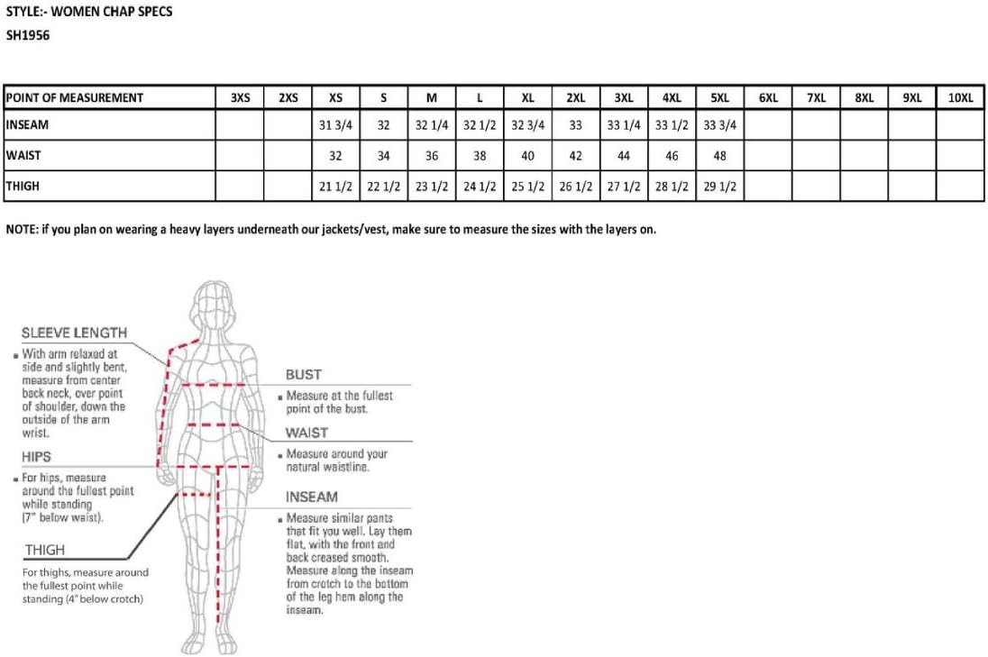 Milwaukee Leather Premium Textile Motorcycle Riding Chaps for Women Bikers - Image 3