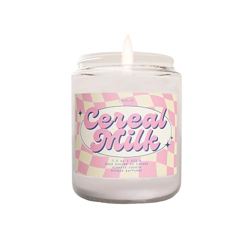 JOOLIE Cereal Milk Scented Candle | Fruit Loops Scented Candles for Home 