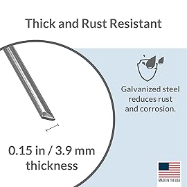 Pinnacle Mercantile 120 Pack Tent Stakes Metal Garden Edging Fence Hooks Pegs Christmas Decoration Stakes Made USA 9 inches Long