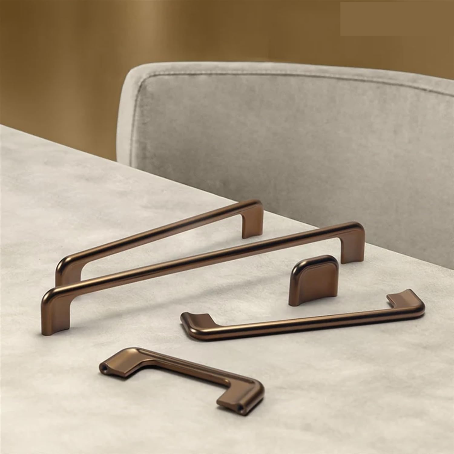 Brown Furniture Handle Cabinet Pulls Fashion Drawer Cupboard Handle Cabinet Knob Closet Dresser Handle Cocina Accesorio 1Pcs (Color : 2057XS-160)