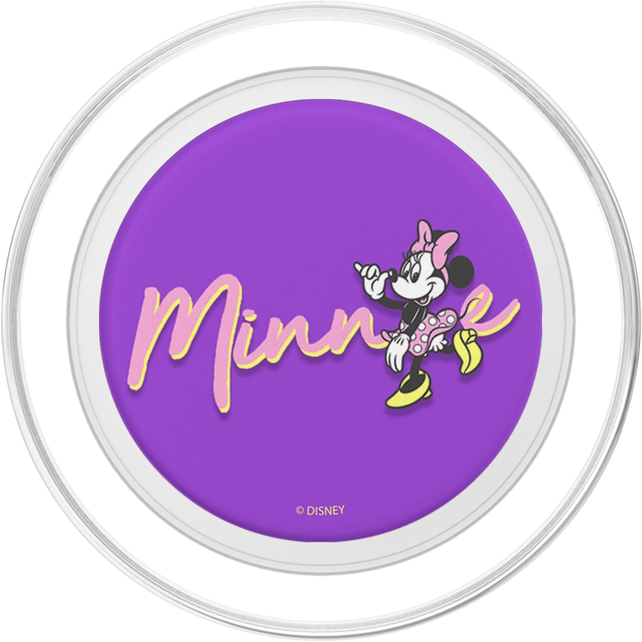 Disney Mickey And Friends Minnie Simple Signature PopSockets MagSafe PopGrip for iPhone