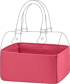 DGAZ Silk Purse Organizer Insert Fits LV Speedy 16/20/25/30/35/40/45 bags,Silky Smooth Bag Organizer,Luxury Handbag & Tote ShaperRose lipstick,SP25