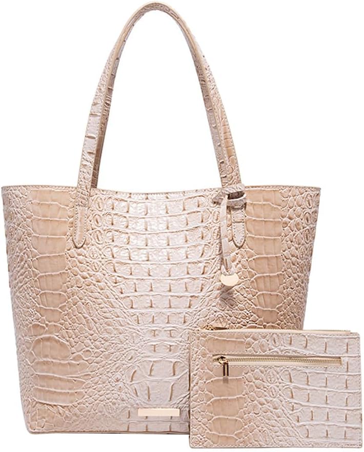 Women Tote Bag Crocodile Print Western Purses for Women Shoulder Hobo Top Handle Handbags for Shopping Travel
