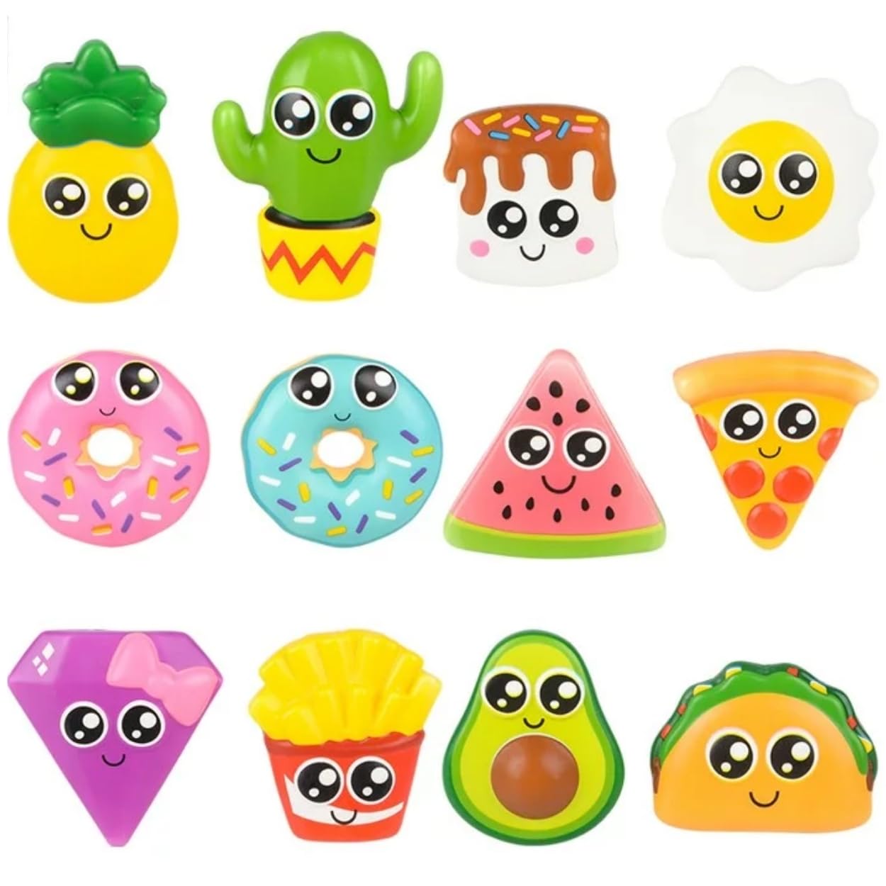 Rhode Island Novelty 5" Jumbo Squish Sticker Mix 2