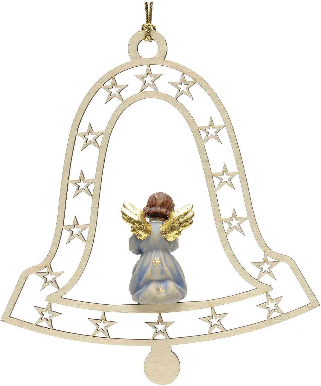 Christmas Decor Angel and Trumpet on Bell