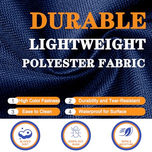 King Size Mattress Bags for Moving with Waterproof Zipper, Durable & Waterproof & Anti-Aging 420D Polyester Fabric,Reusable Mattress Storage Bag,Mattress Cover Protector with Sturdy 4 Handles,Navy