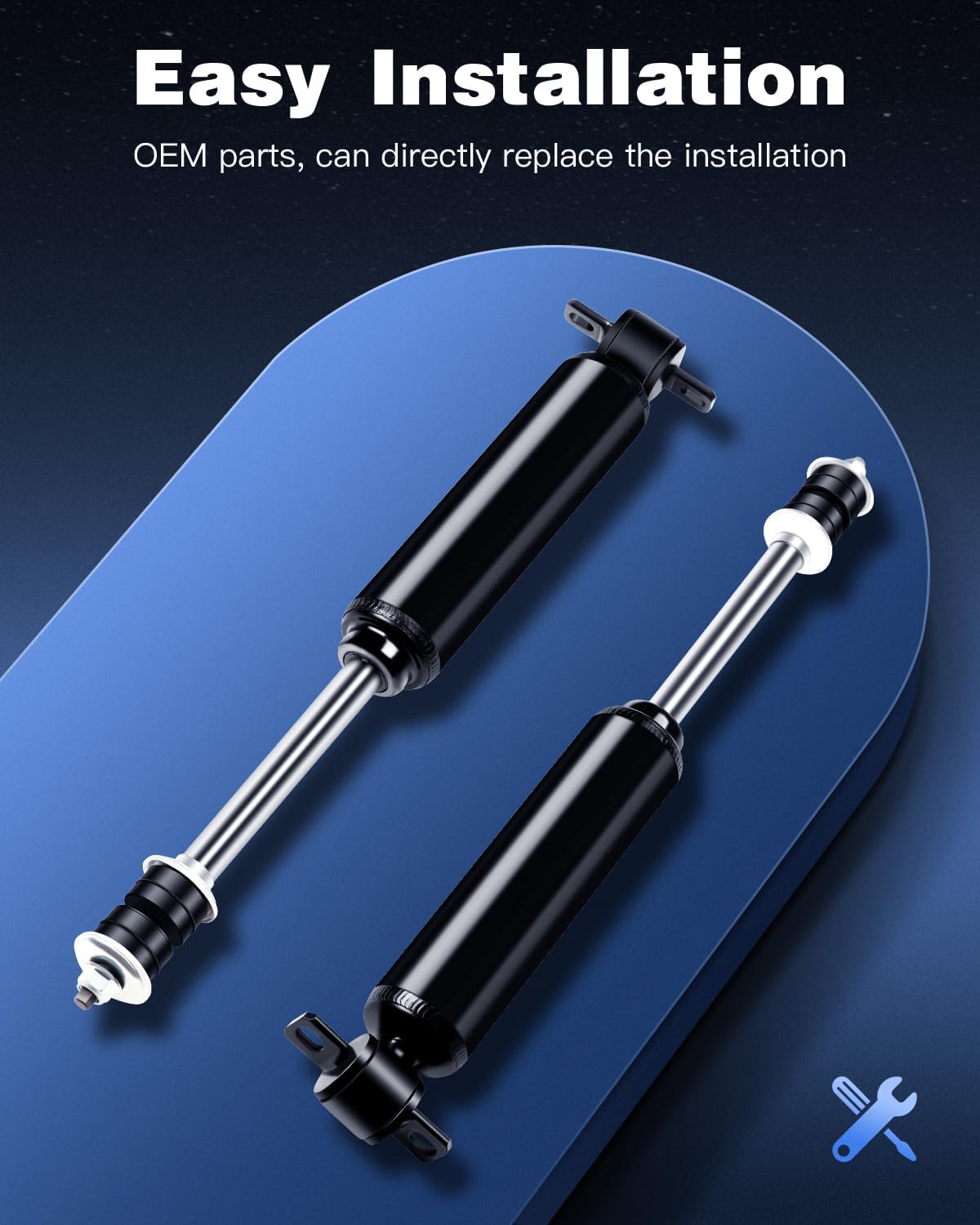 ECCPP shock Struts shock absorbers for 1985-2005 for Chevy Astro,1985-2005 for GMC Safari shock Struts for 344082 344081 Front and Rear shocks