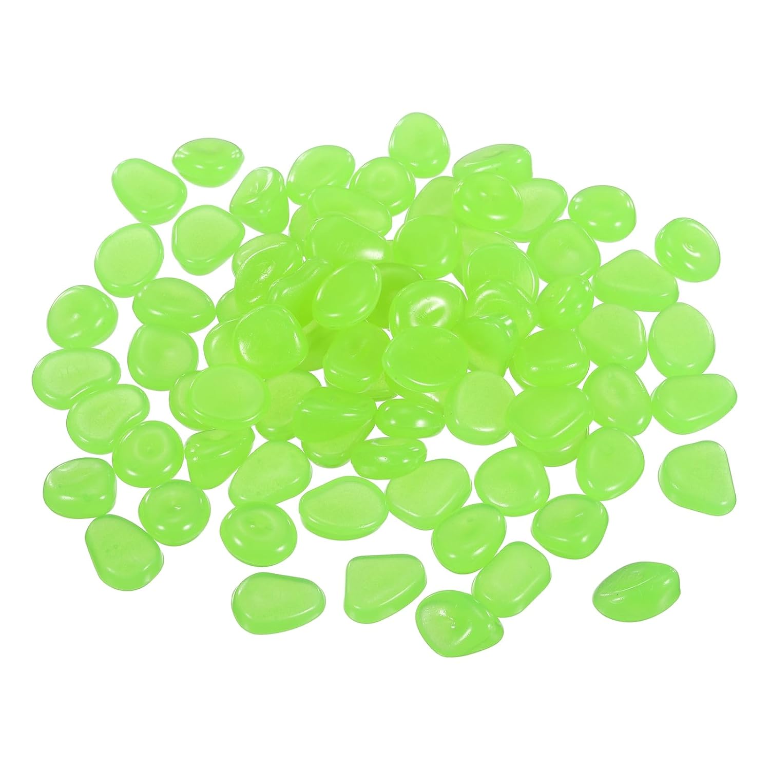 Glow in the Dark Stones Luminous Pebbles Stones Light 60Pcs Pink