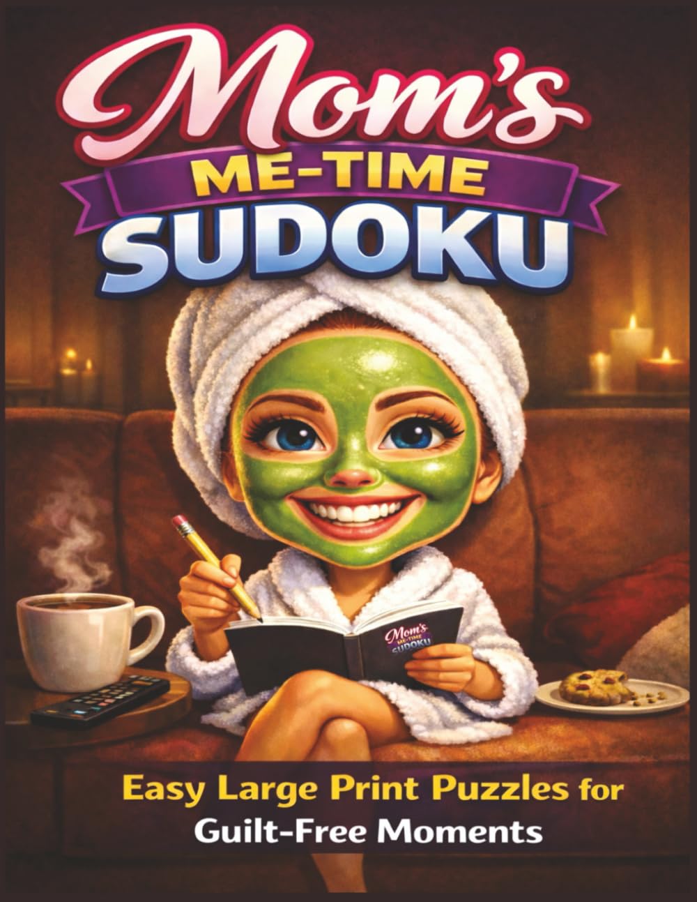 Mom’s Me-Time Sudoku Easy Large Print Puzzle Book: Relaxing 9x9 Puzzles One Per Page with Solutions for Calm, Guilt-Free Brain Breaks in a Spacious 8.5 x 11 Layout (Easy Does It Sudoku)