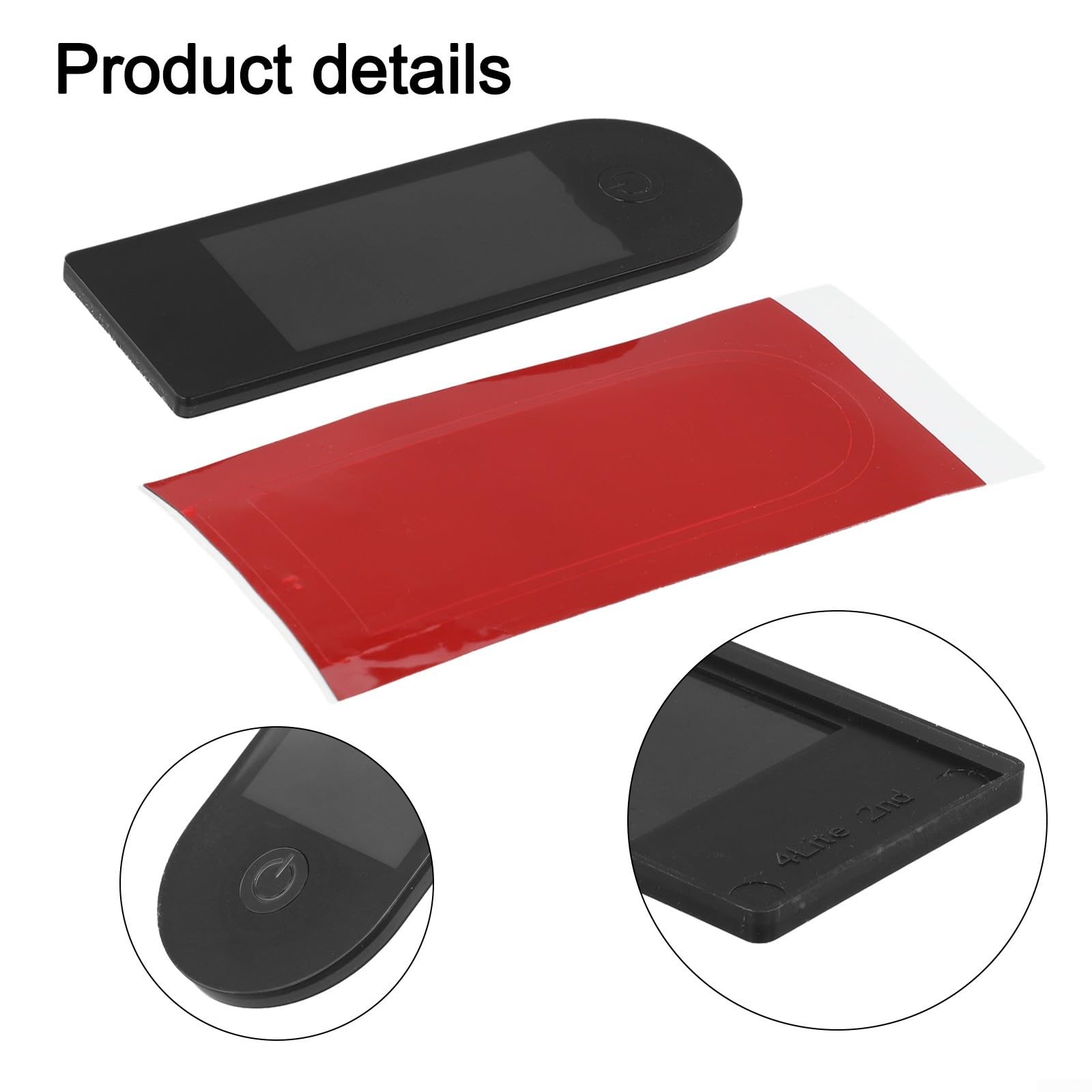 Panel de instrumentos de scooter eléctrico para Xiaomi 4, Lite y 2ª generación - Reemplazo de pantalla de control negro con pantalla LCD, parte de tablero de plástico