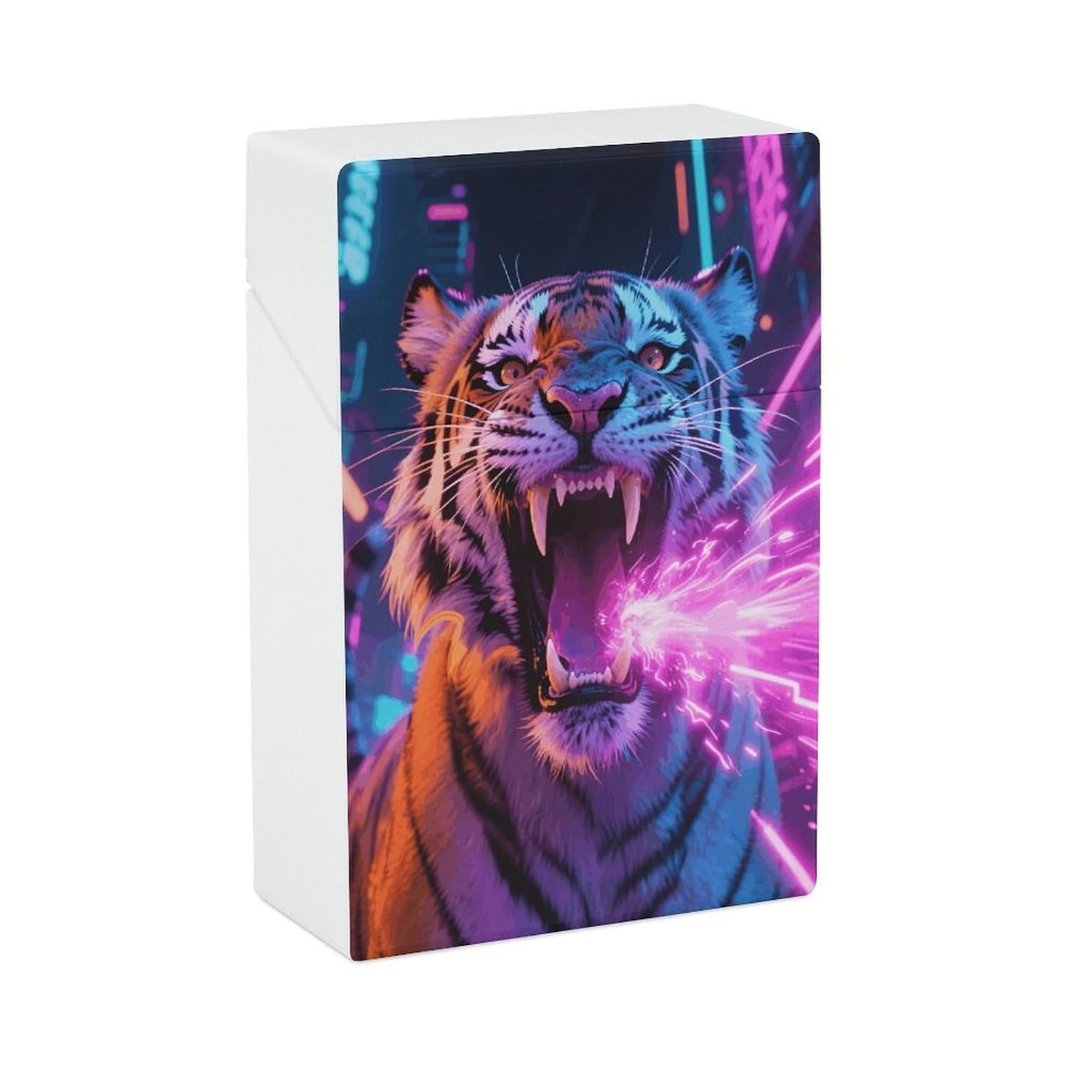 Tiger Plastic Cigarette Case King Size for Men Women