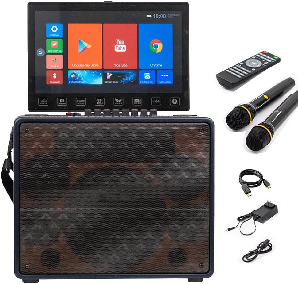 – Karaoke machine, portable Bluetooth speaker, wireless microphone, 2 children's mini karaoke singing machines supporting Bluetooth/TF/USB/AUX/TWS/WIFI/connection to TV display screen
