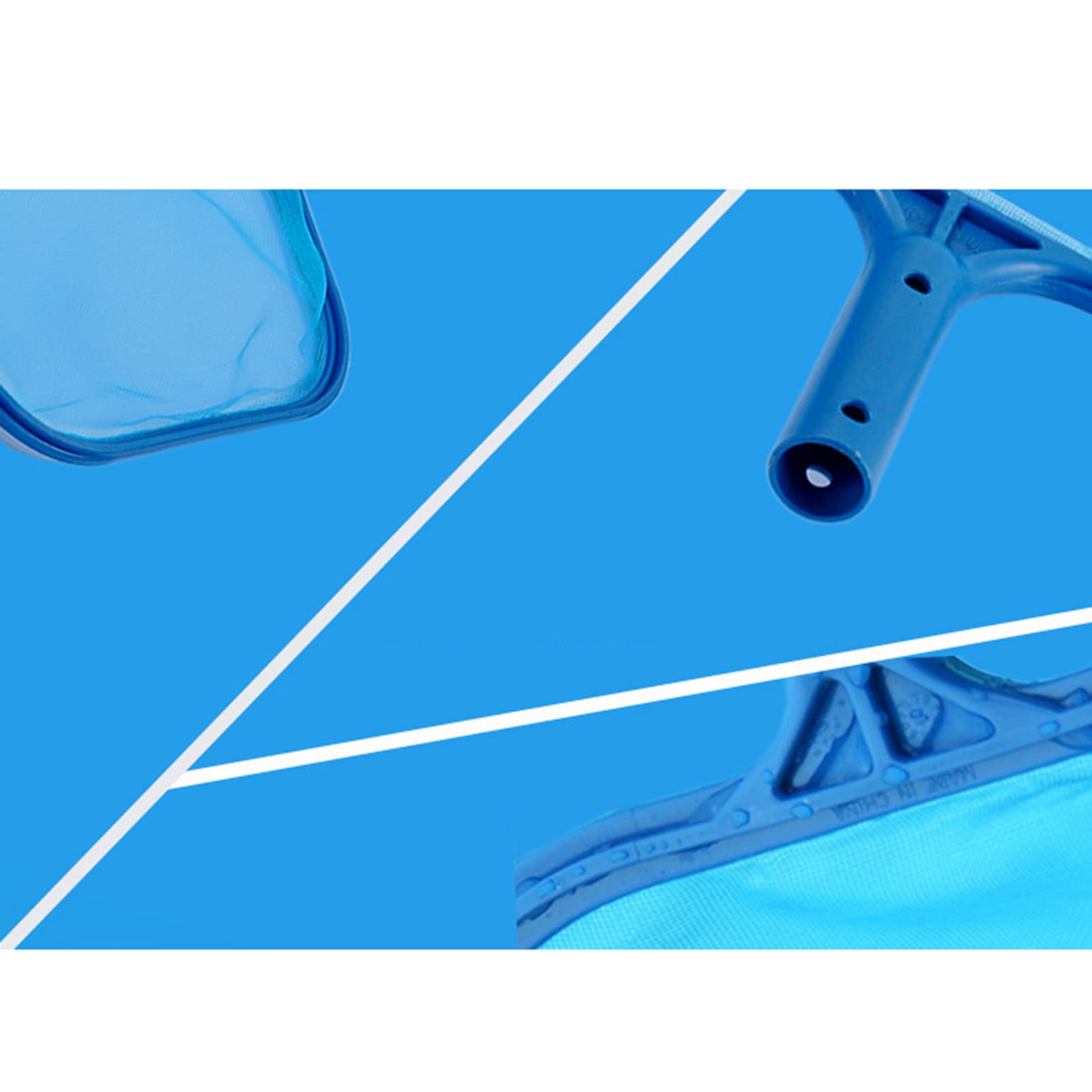 sunyu 2 Pezzi Blu Retino per Piscina, Retina Raccogli Foglie per Piscina, Fontane, Acquari, Spa, Stagni, Profonda Skimmer