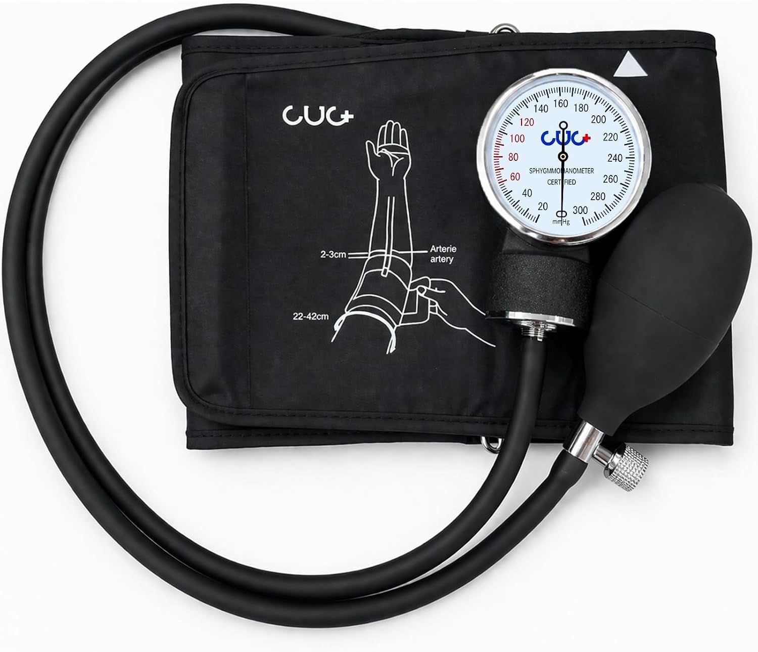 CUG Manual Blood Pressure Cuff, Aneroid Sphygmomanometer | 9