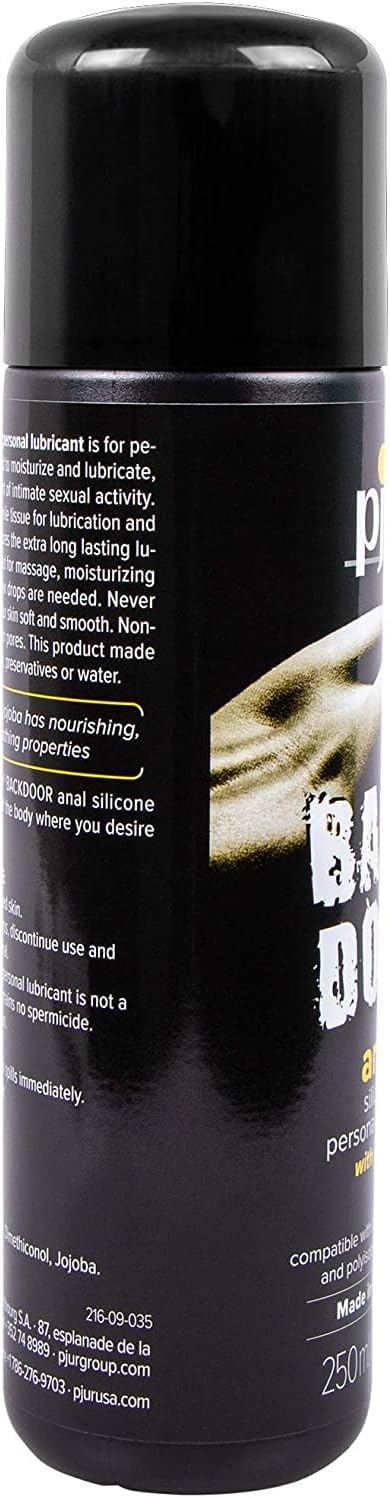 pjur Back Door Silicone Based Personal Lubricant, Sex Lube for Men, Women & Couples, 8.45 oz