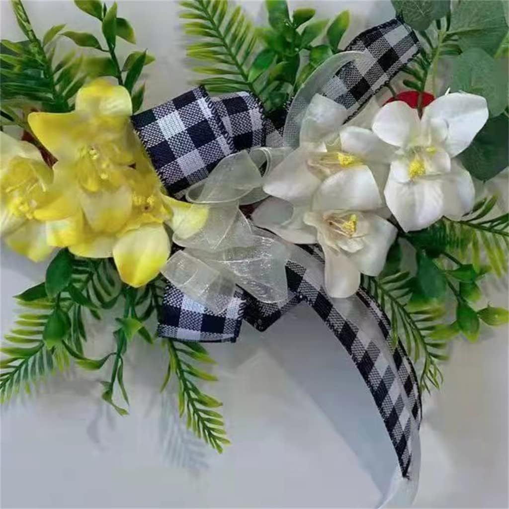 Simulated Green Wreath Display Window and Door Hanging, Interior Decoration Wall Hanging