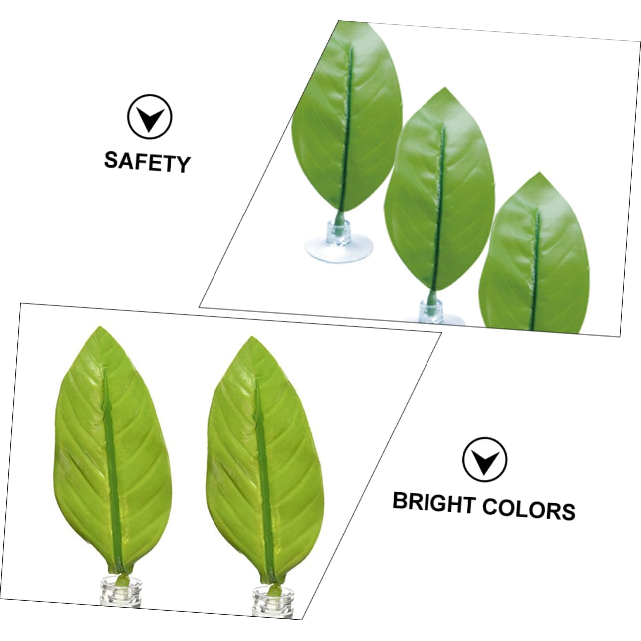 Toddmomy 18piezas Artificiales para Acuarios Decoración De Paisaje Simulación Ventosas para Tanques De Peces Diseño De Doble Accesorios para Acuarios De Agua Dulce y Salada