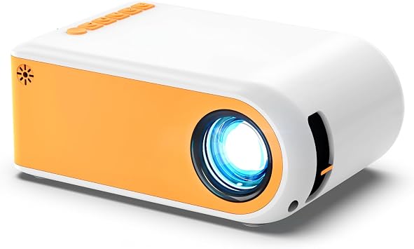 Mini Projector Portable Projectors with Wifi and Bluetooth Outdoor Movie Projectors Mini Home Theater Indoor Projector for Bedroom Built-in Speaker Compatible With HDMI/USB/TV Stick/Smartphone/Laptop