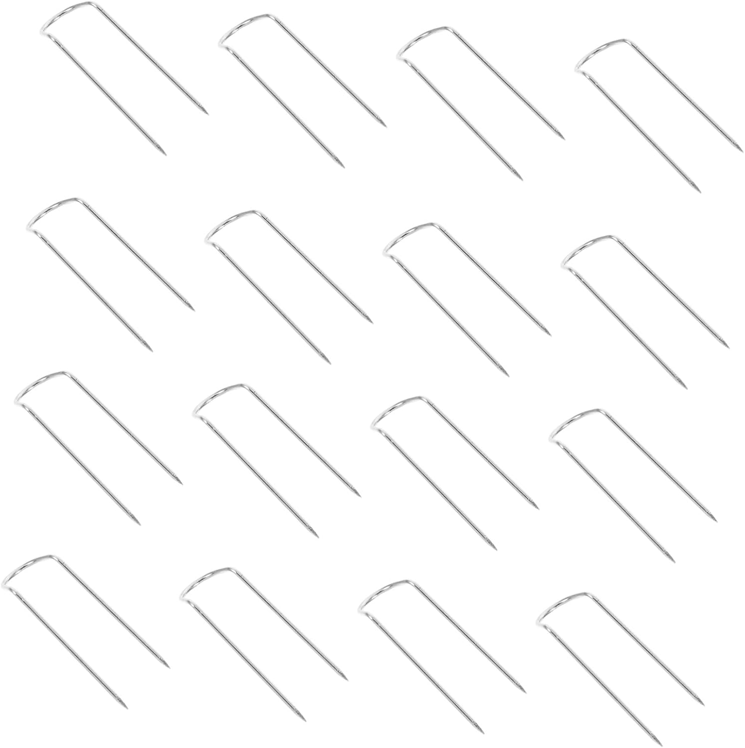 400pcs Stainless Steel U-Shaped Straight Pins for Quilting and Sewing Fabric Positioning Needles Small Forked Pins for Patchwork Crafts and Needlecraft Projects