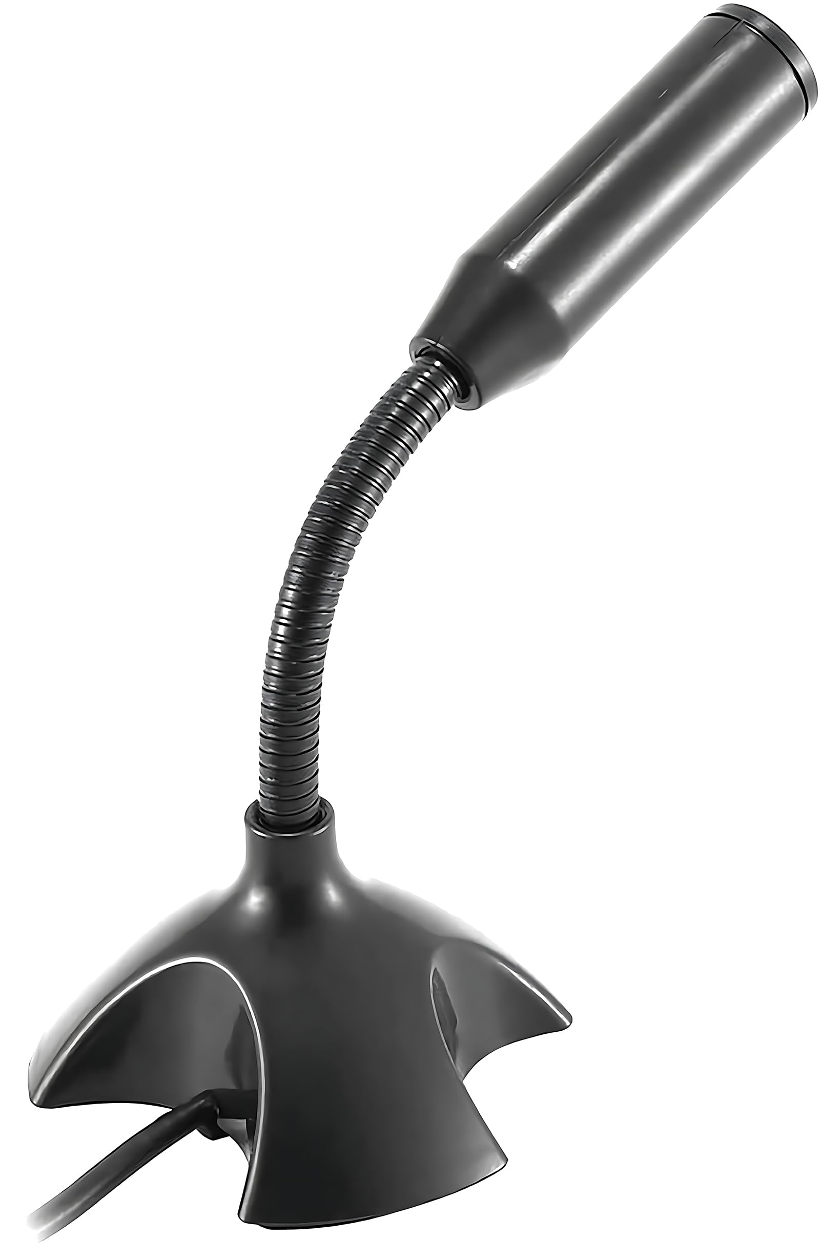 USB Desktop Computer Microfono Regolabile Supporto Voice Chat per Conferenza Desktop Notebook PC Laptop Mini Microfono con Supporto Regolabile (Nero)