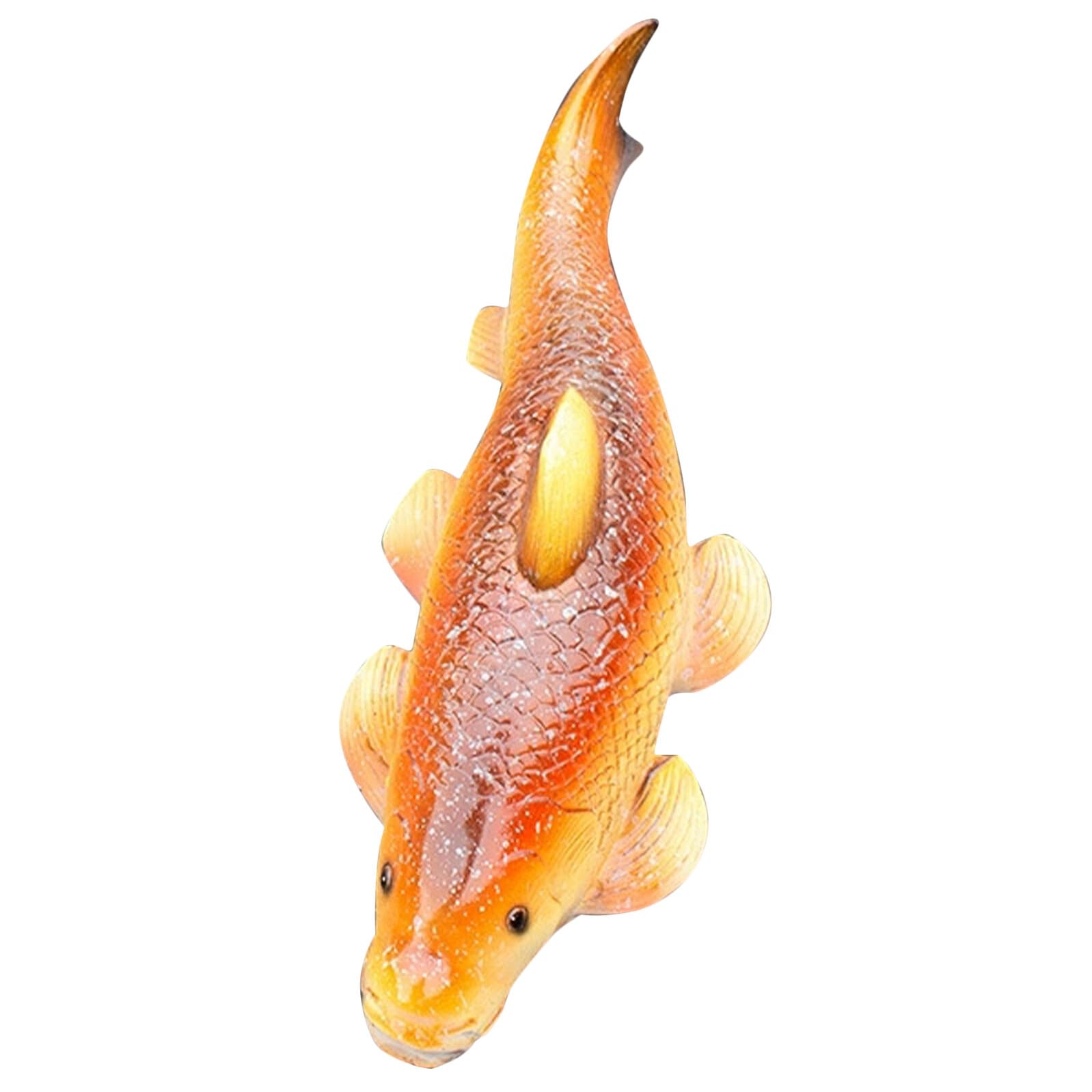 Carpe Flottante en Résine pour Jardin Statue Poisson Bassin Étang Extérieur