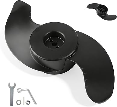 Trolling Motor Propeller Blade Weedless Wedge 2 Prop Compatible with Minn Kota MKP-33 Ulterra Terrova 80lb/101lb Replace# 1865018
