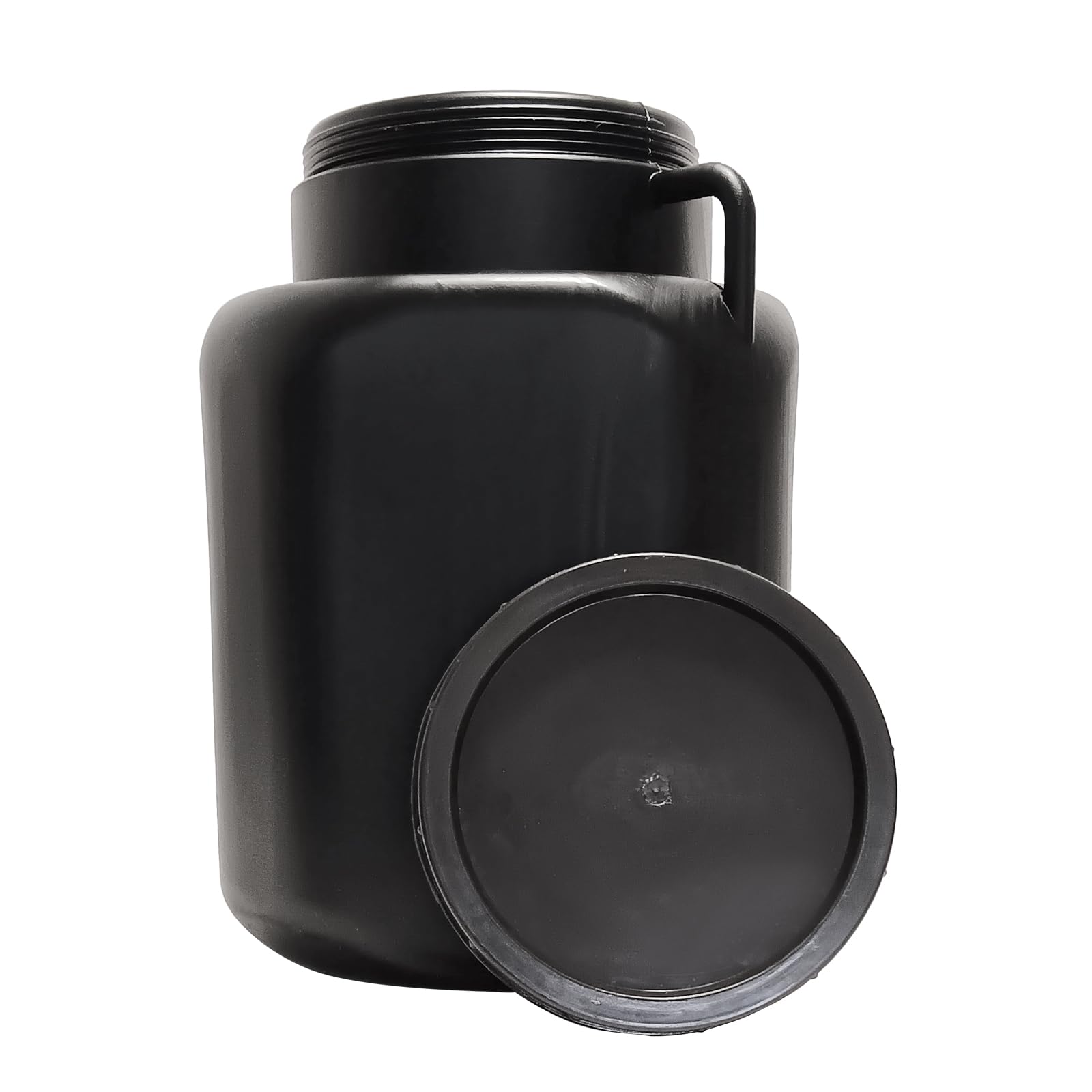 BAUPROFI Fût carré de 50 l - Noir - À col large - Convient à un usage alimentaire - Pour le camping et la pluie