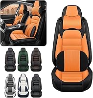 Vista 2 de Fundas de asiento de automóvil de lujo para Suzuki Grand Vitara 2000-2013, impermeables, suaves, transpirables, de piel sintética, con bolsillos