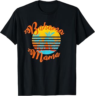 Bahama Mama Retro sunset with palm trees T-Shirt