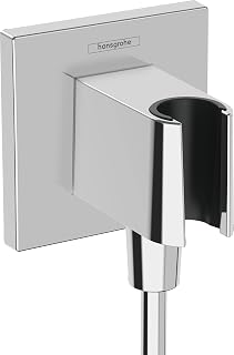hansgrohe FixFit E Wall outlet with shower holder, chrome, 26889000