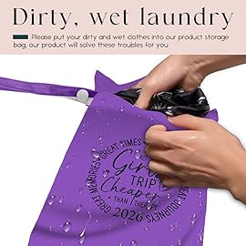 zcyxuuw Girls Trip Gifts Wet Dry Bag, Beach Bag Wet Bag Favors, for Swimsuit Toiletry Travel Essentials For Women Aloha Bags, Beach Travel Gym Laundry bags for Dirty Diaper Swimsuit Gifts (Purple)