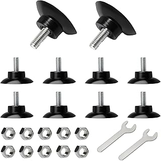 10 PCS Grabber Tool Suction Cups with 2 PCS Wrenches, Rubber Suction Cups, Replacement Gripper Cups, Rubber Cups with Locknuts