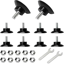 10 PCS Grabber Tool Suction Cups with 2 PCS Wrenches, Rubber Suction Cups, Replacement Gripper Cups, Rubber Cups with Locknuts