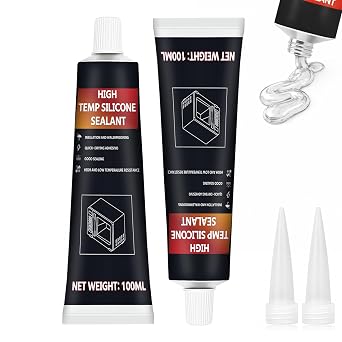 200ml Clear Oven Heat Resistant Glue, 570F Heat Resistant, High Temperature Adhesive for Oven, Grill, Microwave