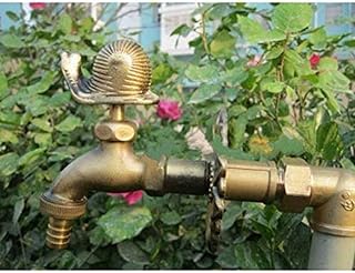 Robinet de jardin Machine à laver de robinet d'escargot en laiton de jardin extérieur