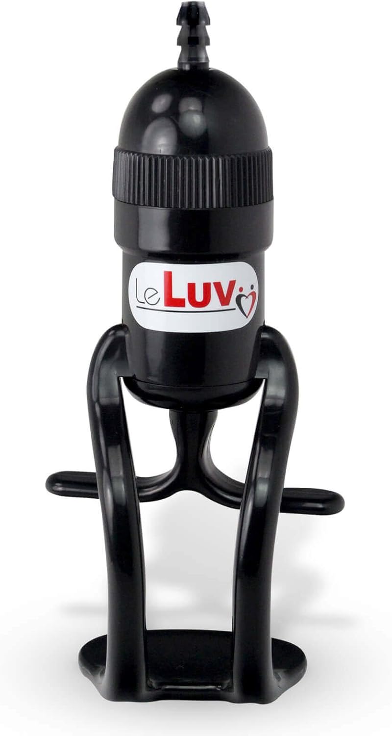 LeLuv Vacuum Pump Vibrating Male Enhancement Bundle with Clear and Septum Sleeves