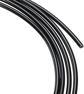 M METERXITY Pneumatic Tubing - Polyurethane Air Compressor Hose Pipe, Apply to Air Line Transfer (4mm OD 2.5mm ID, 10Ft, Black)