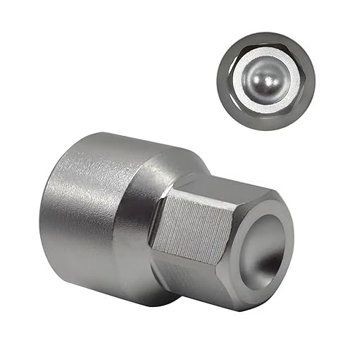 Vista 60 de ABC-67 21Pt Outer Ring 2mm Wheel Locking Nut Key for Porsche VW Toureg Panamera/Cayenne/Macan/Cayman/SUV, Nut Socket Adapter, Anti-Theft Lug Nut